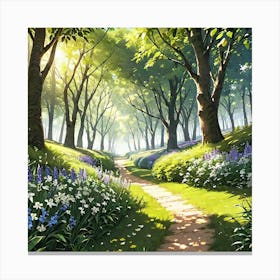 Peaceful Nature Hyper Realistic Hq45 Canvas Print