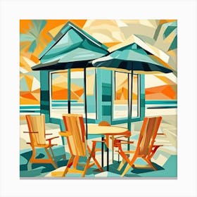 Beach House 1 Canvas Print
