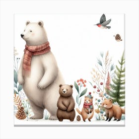 Bears Canvas Print