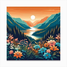 Landscape Painting Canvas Print