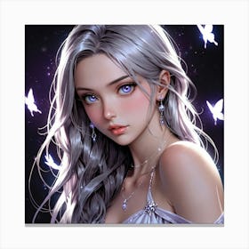 Default A Captivatingly Ethereal Anime Girl Every Detail Emana 2 (1) Canvas Print