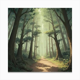 Path In The Forest 2 Canvas Print