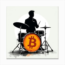 Bitcoin Drummer 1 Canvas Print