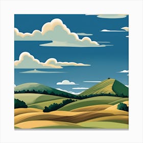 Landscape Painting 9 Canvas Print