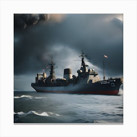 Naval Warfare - Ships at Sea 20 Canvas Print