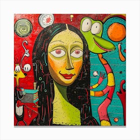 Mona Lisa 4 Canvas Print