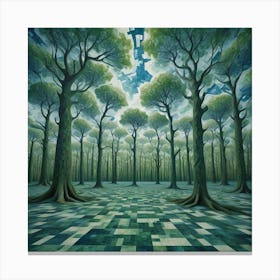 Forest Of Trees 1 Canvas Print