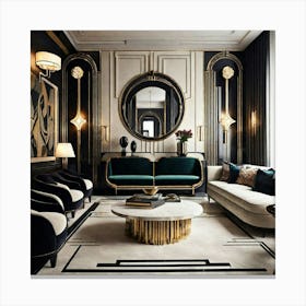 Deco Living Room 29 Canvas Print