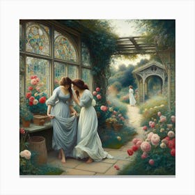 'The Rose Garden' 2 Canvas Print