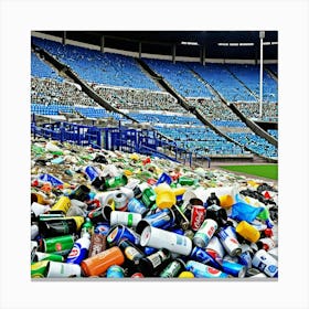 Stadium Full Of Trash 2 Canvas Print