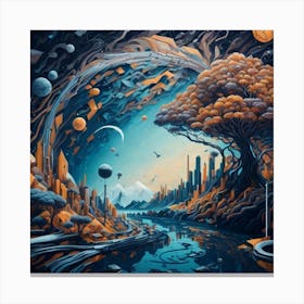 City Space Canvas Print