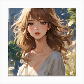 Anime Girl Canvas Print