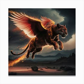 Fire Phoenix Canvas Print