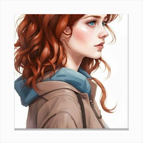 Red Haired Girl Canvas Print