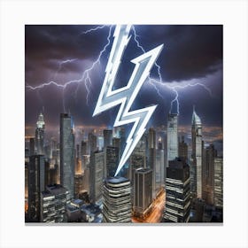 Lightning Bolt 12 Canvas Print