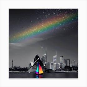 Rainbow Over Sydney Canvas Print