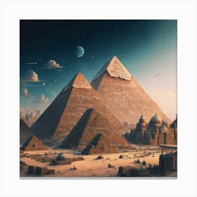 Egyptian Pyramids 7 Canvas Print