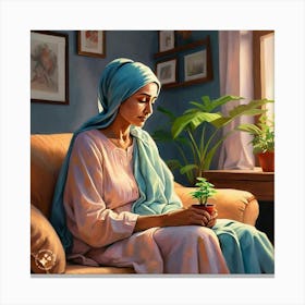 Muslim Woman Canvas Print