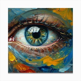 Eye Of A Woman Canvas Print