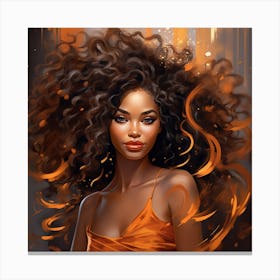 Afro Girl 57 Canvas Print