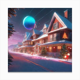 Christmas In The City Canvas Print