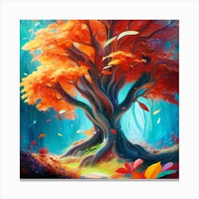 Tree Of Life oil painting abstract painting art 11 Canvas Print