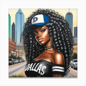 Dallas Girl 3 Canvas Print