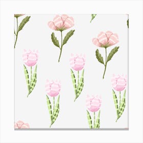 Charming pink blossoms Canvas Print