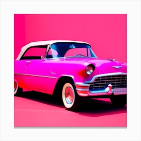 Pink Car 2 Canvas Print