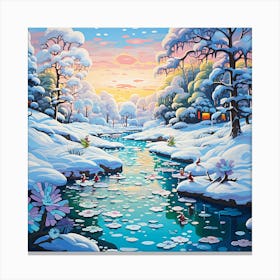 Winter Landscape 19 Canvas Print