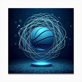 Basketball Ball - Basketball Stock Videos & Royalty-Free Footage Canvas Print