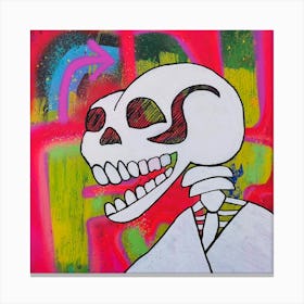 Fluoride Skull Canvas Print