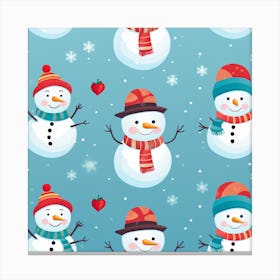 Snowmen Canvas Print