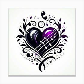 Heart Of Music 1 Canvas Print