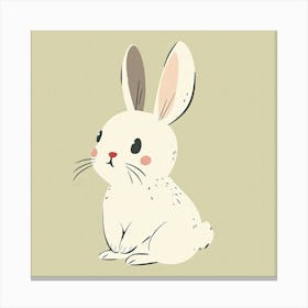 Charming Illustration Rabbit 3 Canvas Print