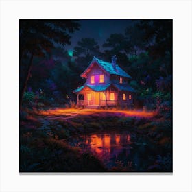 House In The Woods 5 Canvas Print