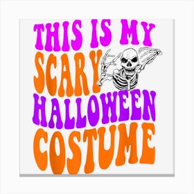 Simple Funny Halloween Diy Costume Canvas Print