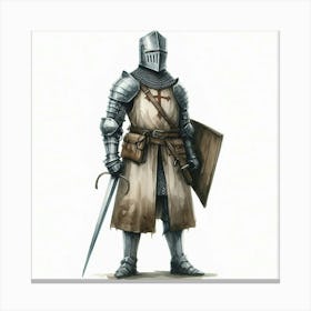 Medieval knight 10 Canvas Print