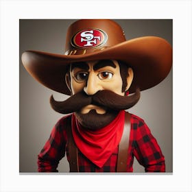 San Francisco 49ers Mascot Canvas Print