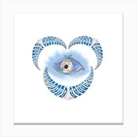 Bejeweled Evil Eye Canvas Print
