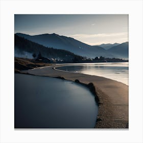 Sunset On The Lake Canvas Print