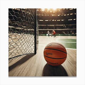 Basketball Court Canvas Print