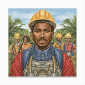 Workforce Harmony May Day Print Art Canvas Print