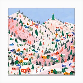 Winter Wonderland Square Canvas Print