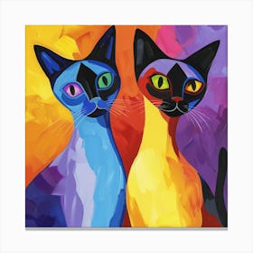 Kisha2849 Burmese Cats Colorful Picasso Style No Negative Space 50e97afb F64c 45b3 99b7 6f402a8fd12d Canvas Print