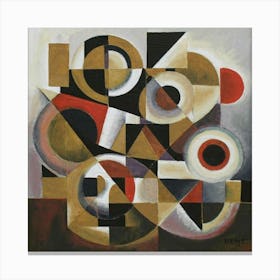 Abstract Painting Cubismo Abstract 7 Canvas Print