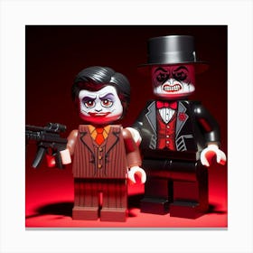 Ventriloquist and Scarface from the Batman 1 Canvas Print