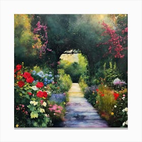 Into The Garden (1) Canvas Print