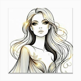 A lady 3 Canvas Print