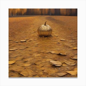 Land-Art, Golden Autumn Canvas Print